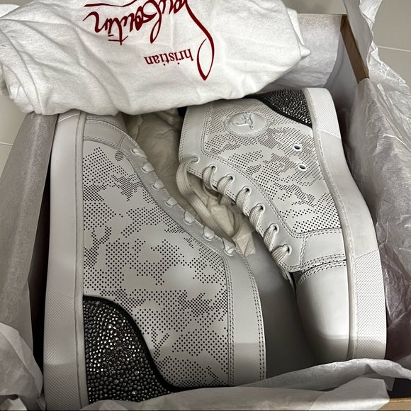 Christian Louboutin | Louis Sp Strass high-top sneakers - Picture 3 of 14